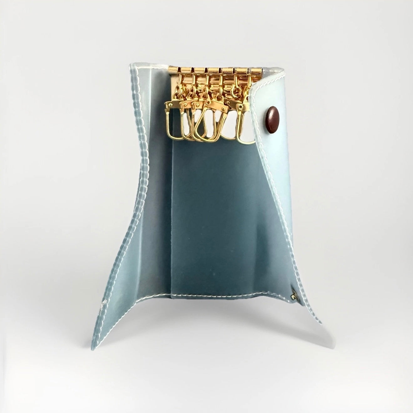 PORTACHIAVI ARTIGIANALE LINEA GOMMA AZZURRO