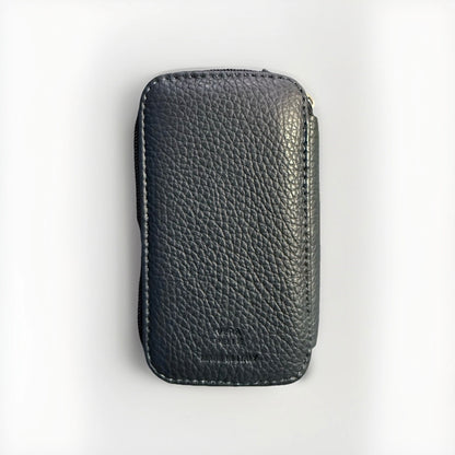 PORTACHIAVI ARTIGIANALE VERA PELLE BLU