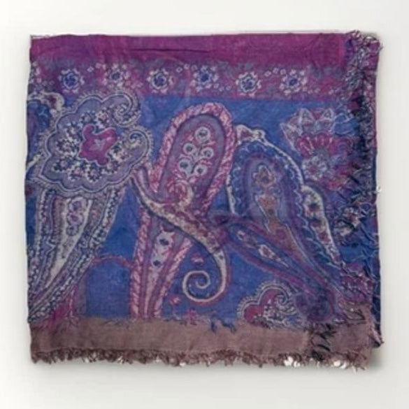 SCIARPA ARTIGIANALE UNISEX PAISLEY