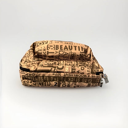 NANNINI BEAUTY CASE BEIGE MARRONE