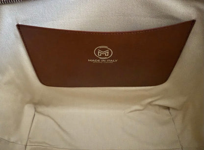 MUTH BAGS TOTE BAG ERA BORSA SHOPPING BAG ARTIGIANALE VERA PELLE E TESSUTO
