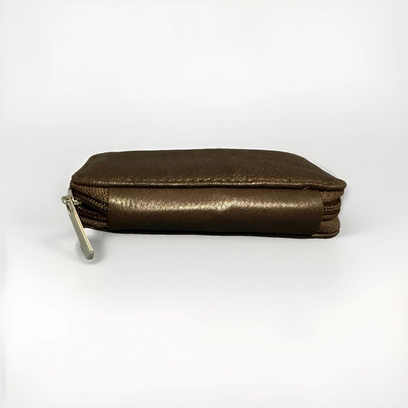 PORTACHIAVI ARTIGIANALE PELLE MARTELLATA GRIGIO SCURO