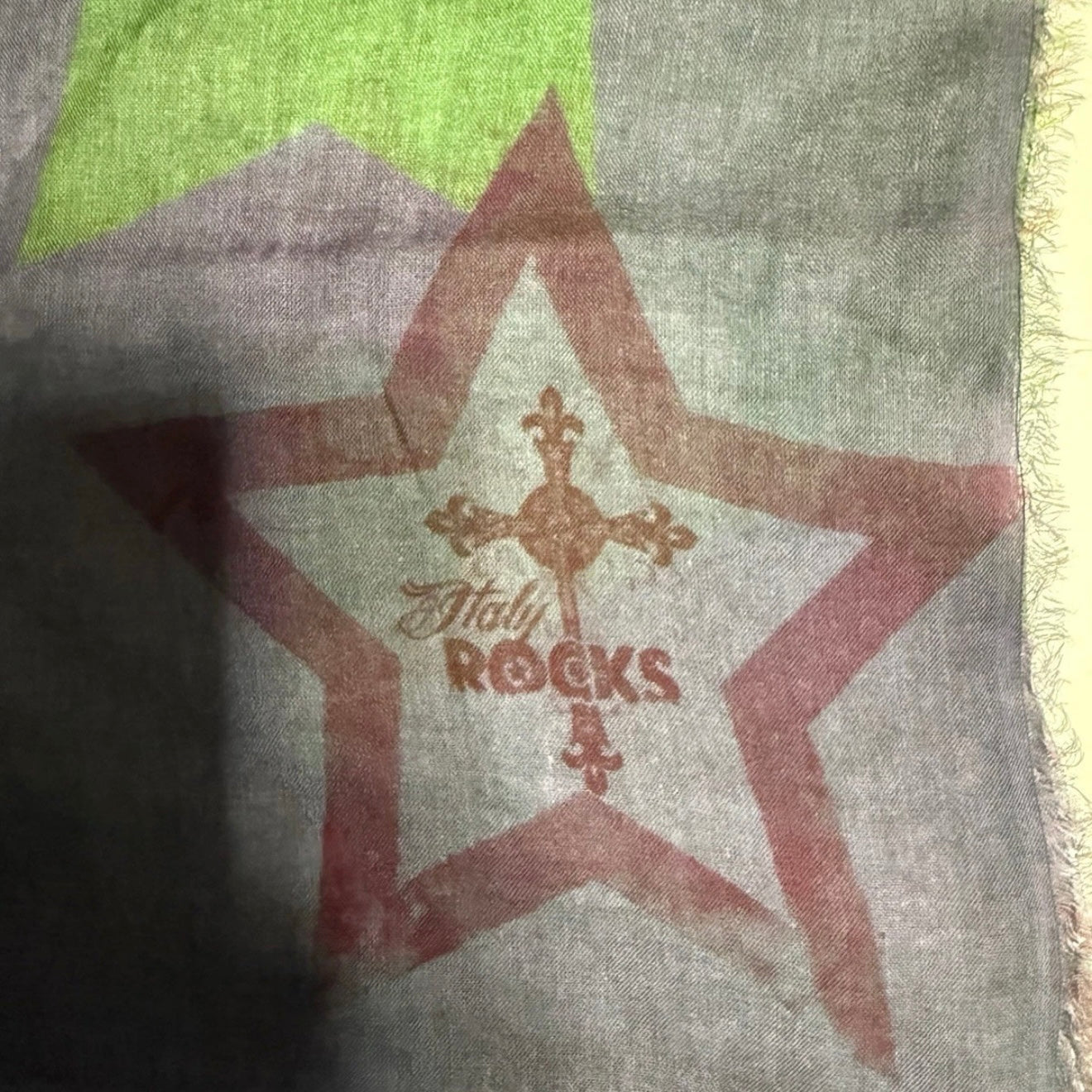 ROCKS ITALY SCIARPA UNISEX VIOLA FANTASIA SIMBOLO PACE