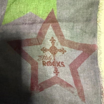 ROCKS ITALY SCIARPA UNISEX VIOLA FANTASIA SIMBOLO PACE