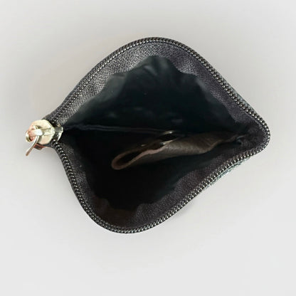 PORTACHIAVI ARTIGIANALE VERA PELLE GRIGIO