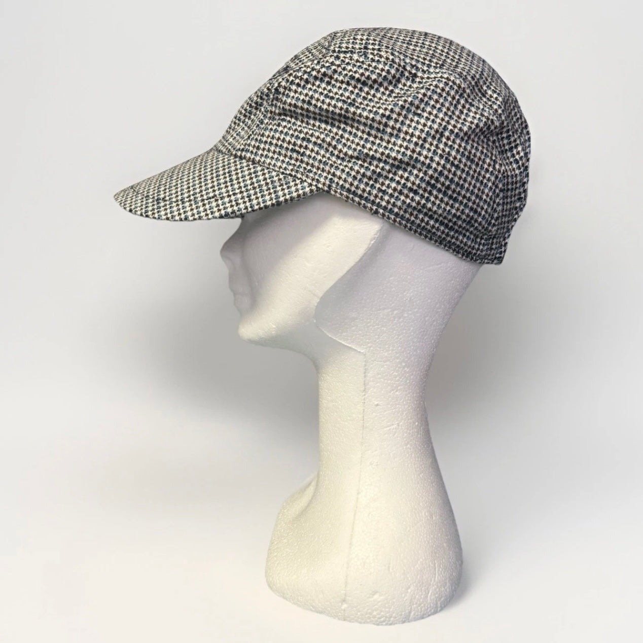 BORSALINO CAPPELLO BERRETTO TESSUTO BASEBALL PIED DE POULE UNISEX