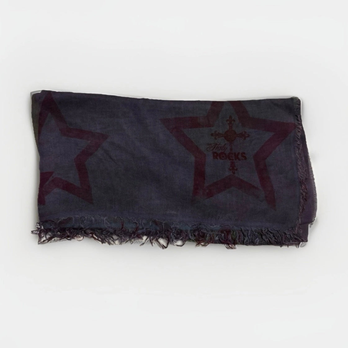 ROCKS ITALY SCIARPA UNISEX VIOLA FANTASIA SIMBOLO PACE