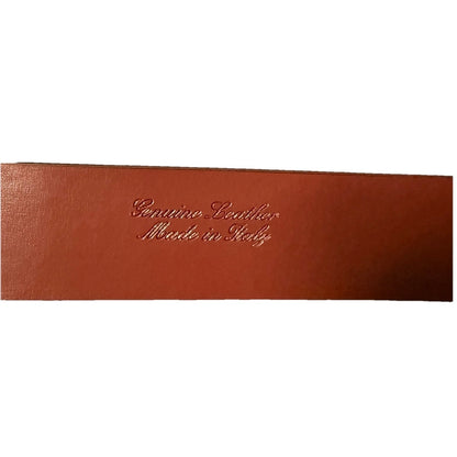 CINTURA ARTIGIANALE VERA PELLE STAMPA INTRECCIO BLU SCURO