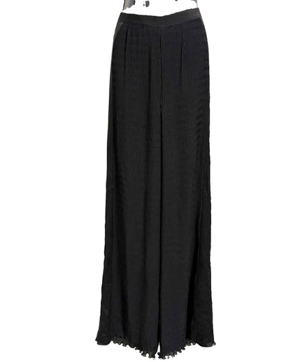 MAX MARA PANTALONI ELEGANTI PLISSETTATI NERI
