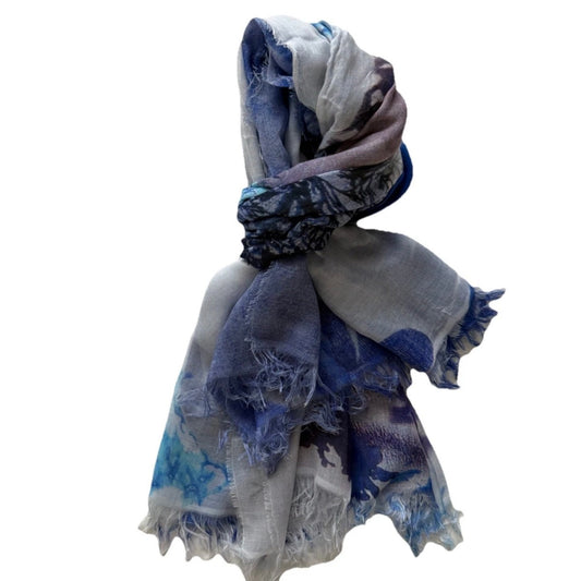 FALCONERI SCIARPA DONNA MULTICOLORE FANTASIA MARINA