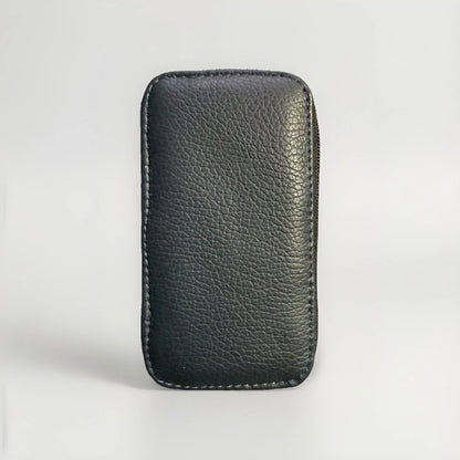 PORTACHIAVI ARTIGIANALE VERA PELLE BLU