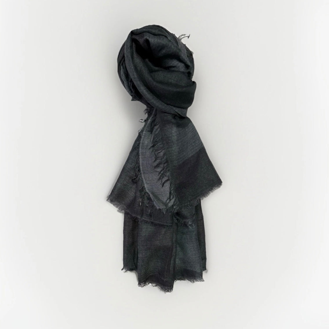 SCIARPA GRIGIA ARTIGIANALE UNISEX