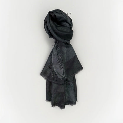 SCIARPA GRIGIA ARTIGIANALE UNISEX