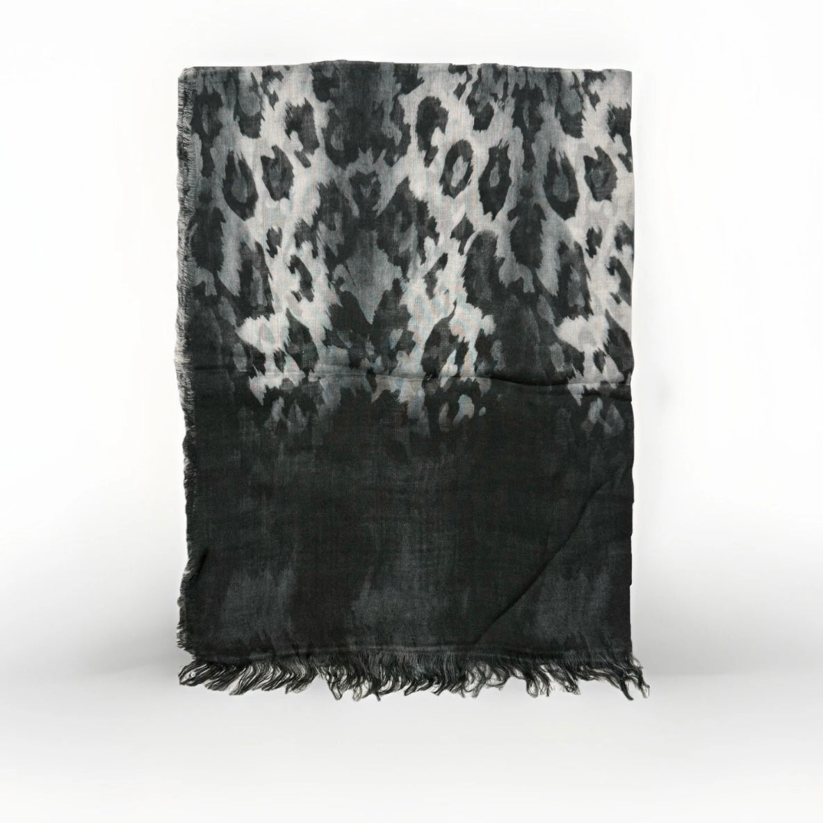 SCIARPA ARTIGIANALE DONNA STAMPA ANIMALIER