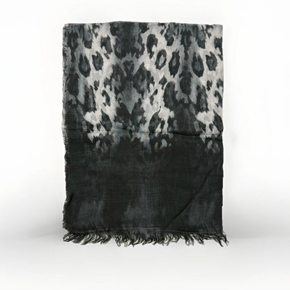 SCIARPA ARTIGIANALE DONNA STAMPA ANIMALIER