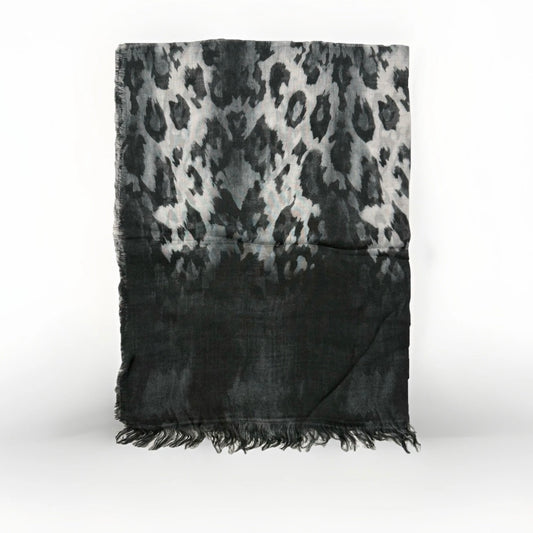 SCIARPA ARTIGIANALE DONNA STAMPA ANIMALIER