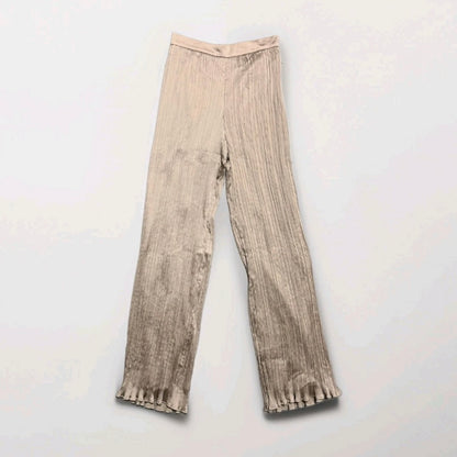 MAX MARA PANTALONI ELEGANTI PLISSETTATI BEIGE