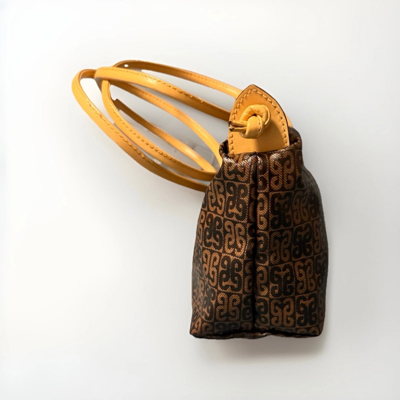 PIERO GUIDI TRACOLLA SMALL LINEA  MONOGRAM MARRONE