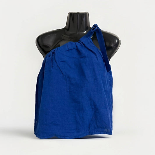PEDRA NIGRA TOP MONOSPALLA DONNA LINO BLU ELETTRICO