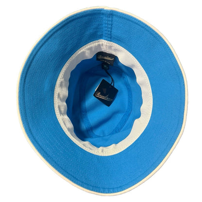 BORSALINO CAPPELLO BUCKET A SEI SPICCHI COTONE AZZURRO