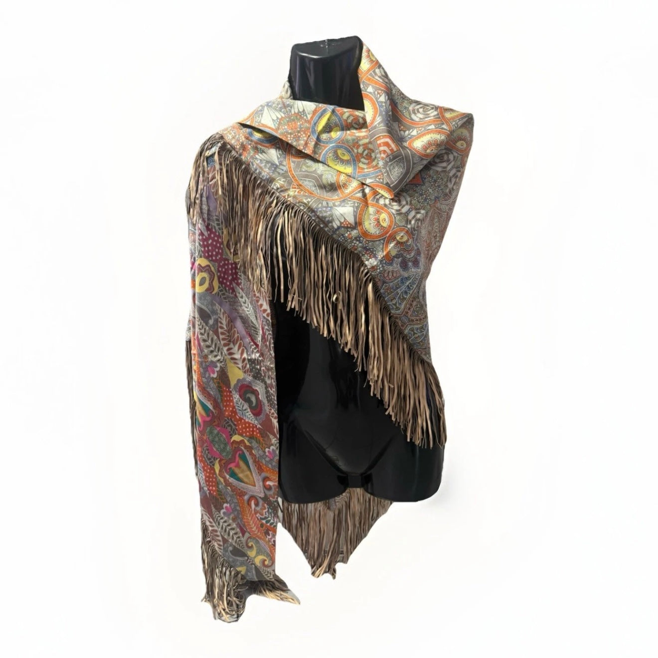 MALA ALISHA SCIARPA SCIALLE TRIANGOLARE OVERSIZE REVERSIBILE