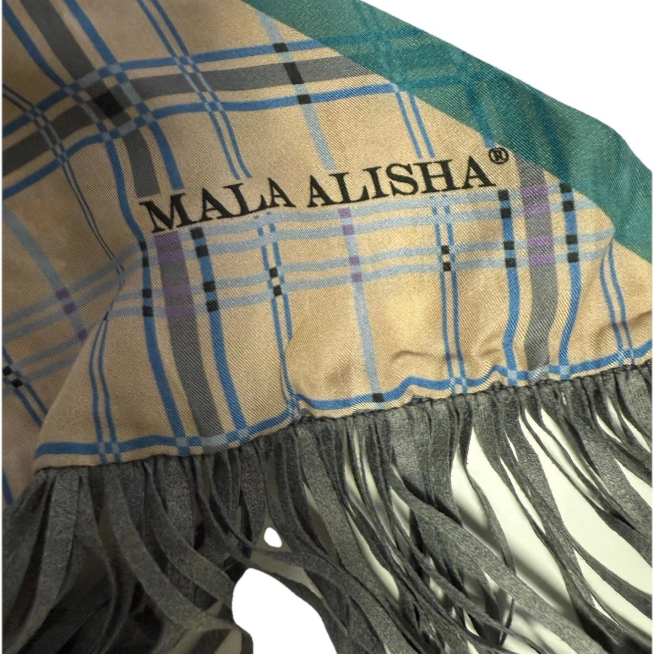 MALA ALISHA SCIARPA SCIALLE TRIANGOLARE OVERSIZE REVERSIBILE