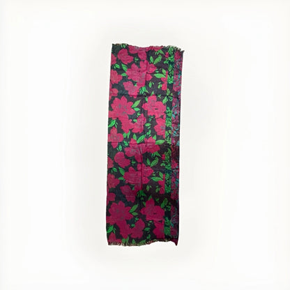 SCIARPA ARTIGIANALE DI DAMPIOBARIO DONNA REVERSIBILE MULTICOLORE