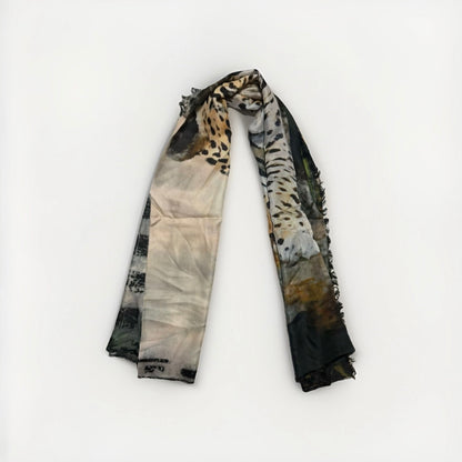 D'ANIELLO SCIARPA DONNA MISTO CACHEMIRE FANTASIA GIAGUARO