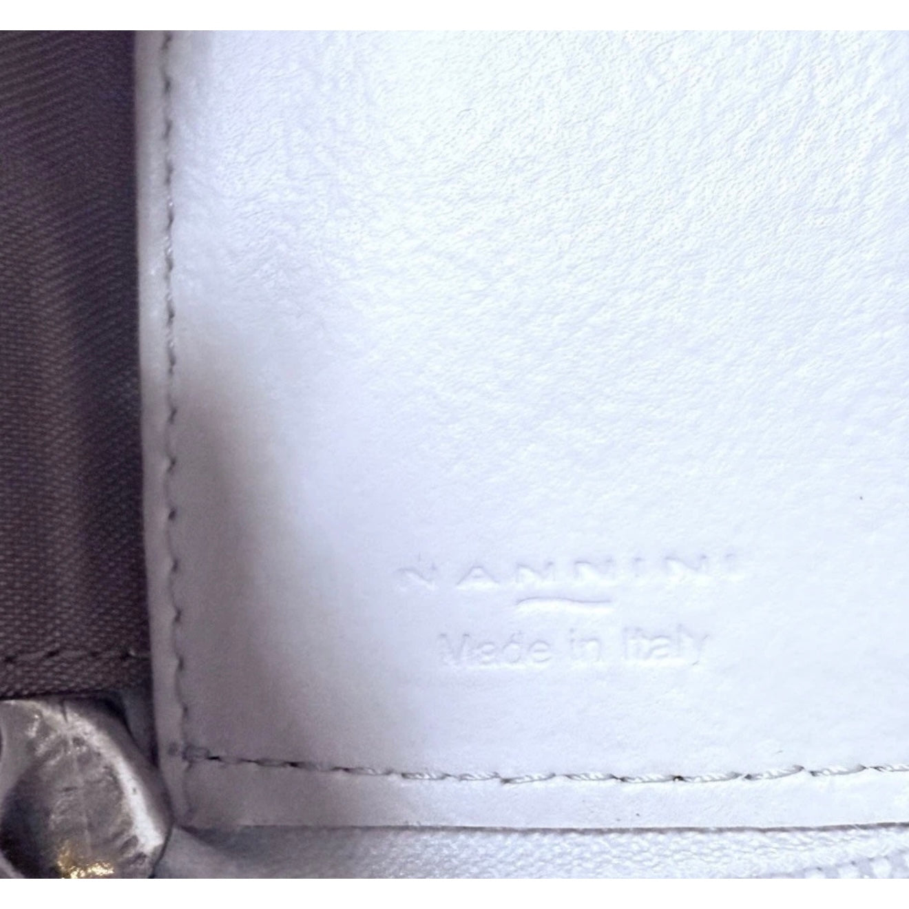 NANNINI PORTA CHIAVI PELLE BIANCO
