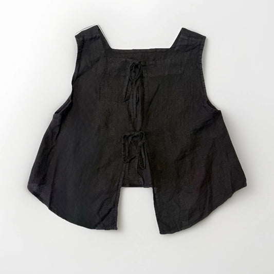 PEDRA NIGRA CANOTTA DONNA LINO NERO