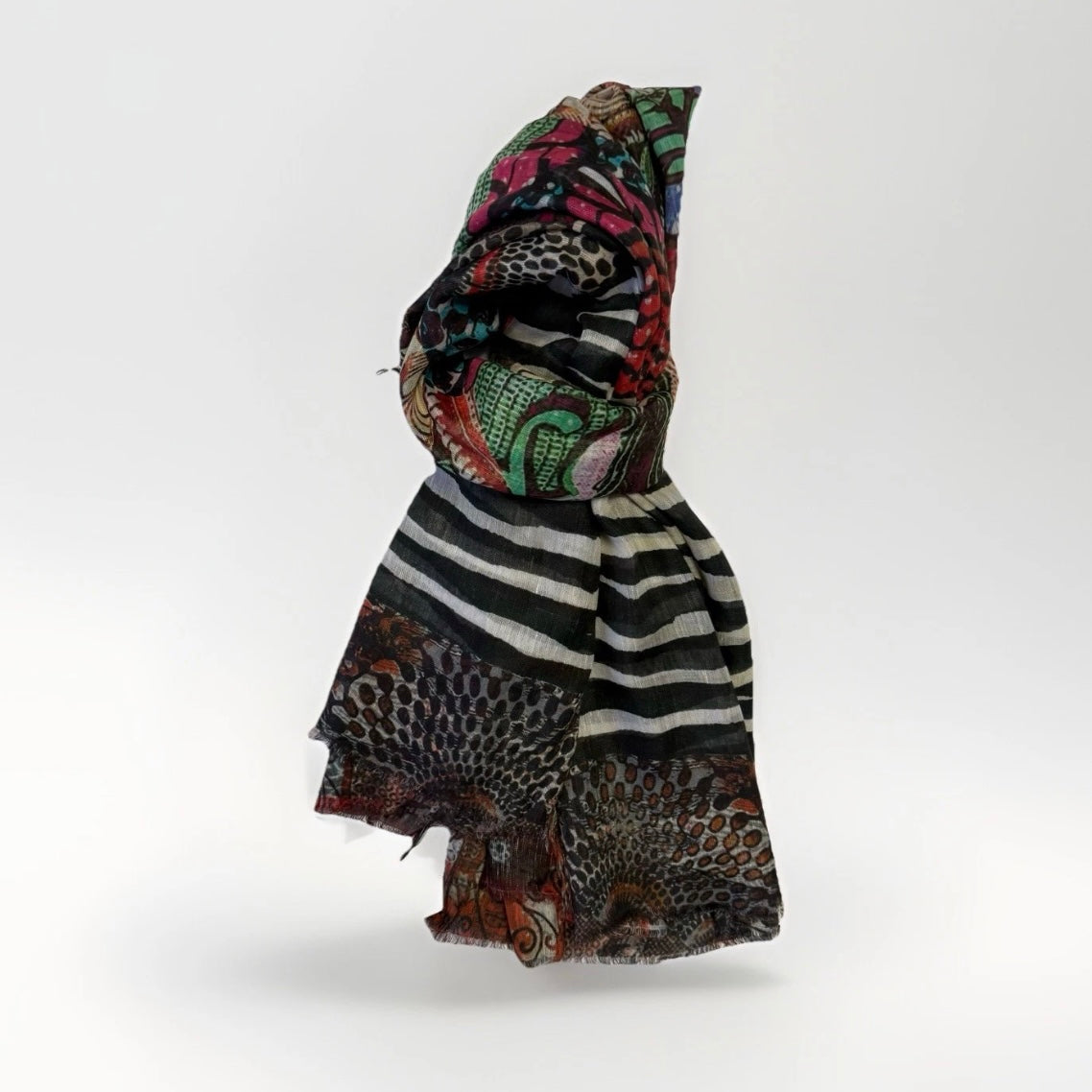 BOY LOST SCIARPA MULTICOLORE FANTASIA ASTRATTA