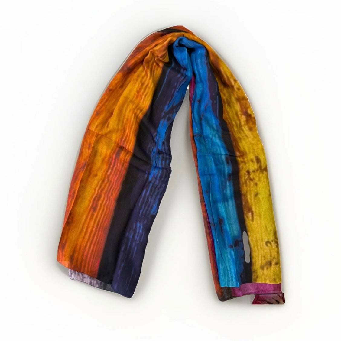 BLACK VELVET SCIARPA UNISEX FANTASIA RIGHE MULTICOLORE