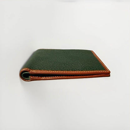 DELL’GA PORTAFOGLIO BI FOLD PELLE MARTELLA VERDE
