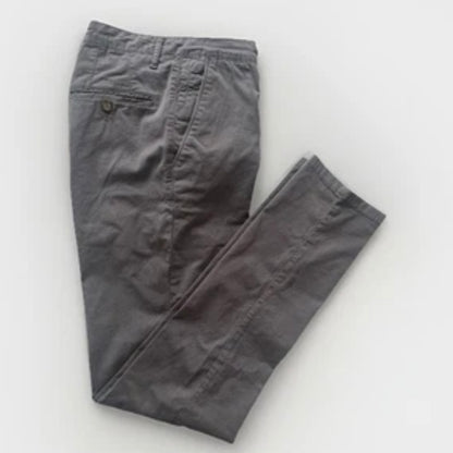 STHENFORD PANTALONI UOMO A SIGARETTA COTONE GRIGIO CON MICRO POIS
