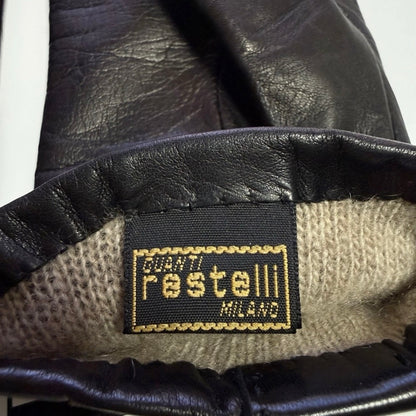 RESTELLI MILANO GUANTI PELLE NERI