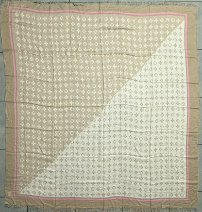 MALA ALISHA SCIARPA UNISEX BEIGE MONOGRAMMA