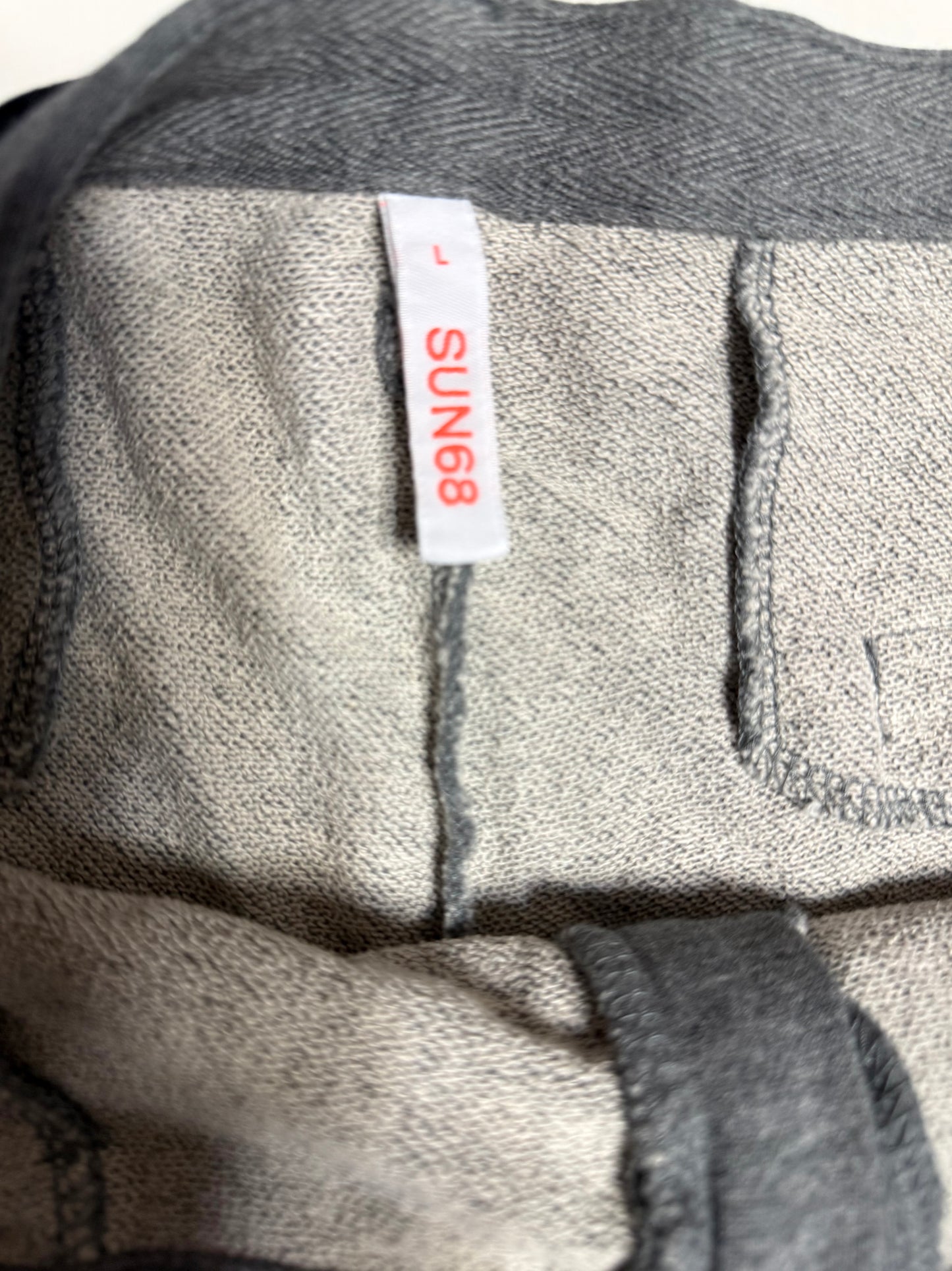 SUN68 PANTALONI DONNA GRIGI IN COTONE