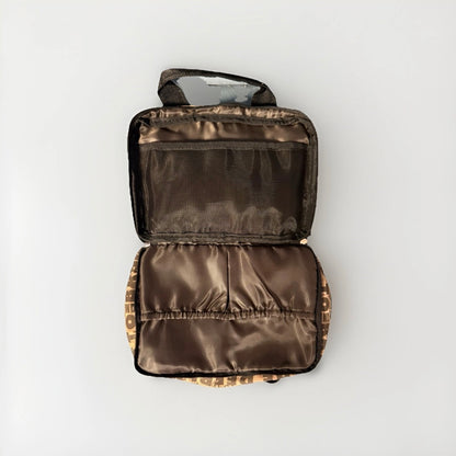 NANNINI BEAUTY CASE BEIGE MARRONE