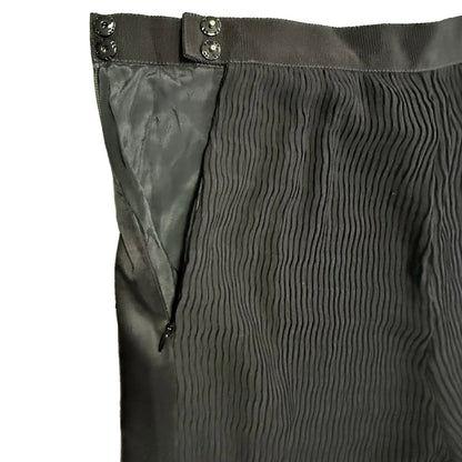MAX MARA PANTALONI ELEGANTI PLISSETTATI NERI