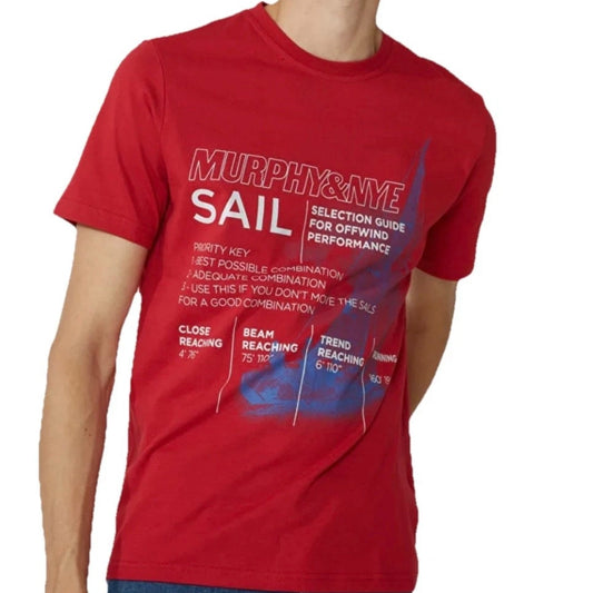 Murphy & Nye T-SHIRT UOMO ROSSA  RIG T-SHIRT