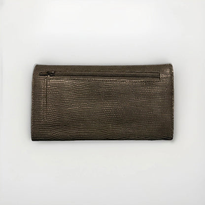 PORTAFOGLIO ARTIGIANALE DONNA PELLE NERO