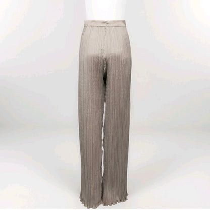 MAX MARA PANTALONI ELEGANTI PLISSETTATI BEIGE