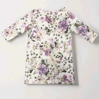 DUEMINUTI  FELPA TUNICA FANTASIA FLOREALE DONNA
