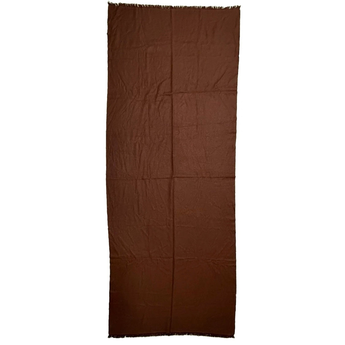 FRANCO BASSI SCIARPA UNISEX MARRONE CACHEMIRE E SETA