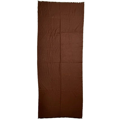 FRANCO BASSI SCIARPA UNISEX MARRONE CACHEMIRE E SETA