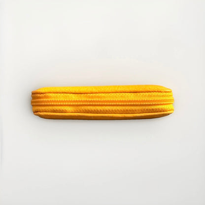 PORTACHIAVI ARTIGIANALE VERA PELLE GIALLO