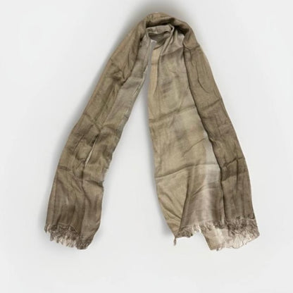 SCIARPA ARTIGIANALE UNISEX BEIGE