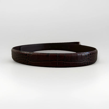 ANDERSON'S CINTURA IN PELLE STAMPA COCCO MARRONE