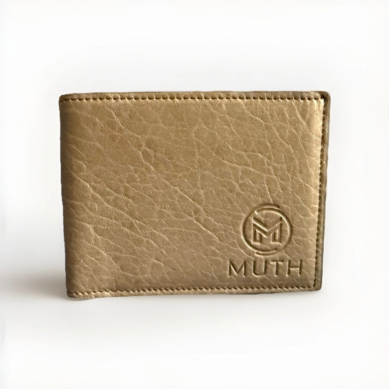 MUTH PORTAFOGLIO UOMO ARTIGIANALE VERA PELLE GRIGIO