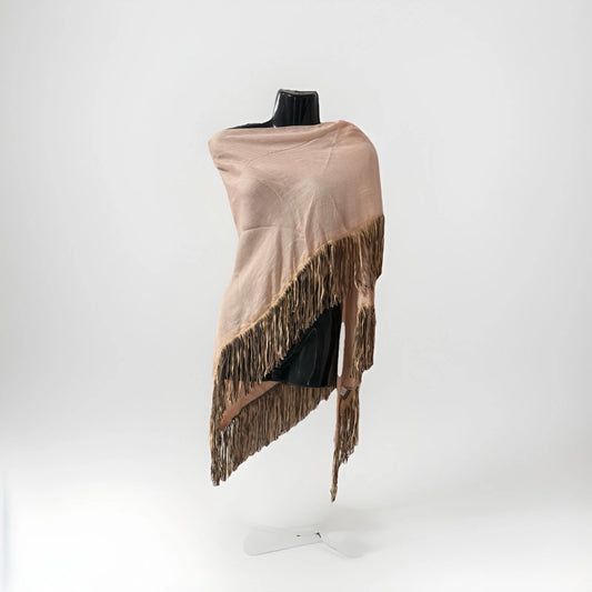 MALA ALISHA SCIARPA SCIALLE TRIANGOLARE ROSA PESCA